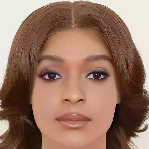 Dominique Thorne Head - No Hair - Low poly head for game