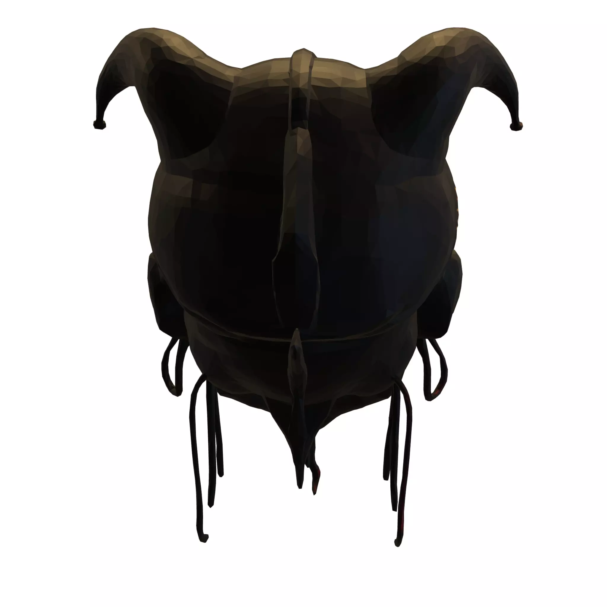 Demonic Jester Skull 3D model_2