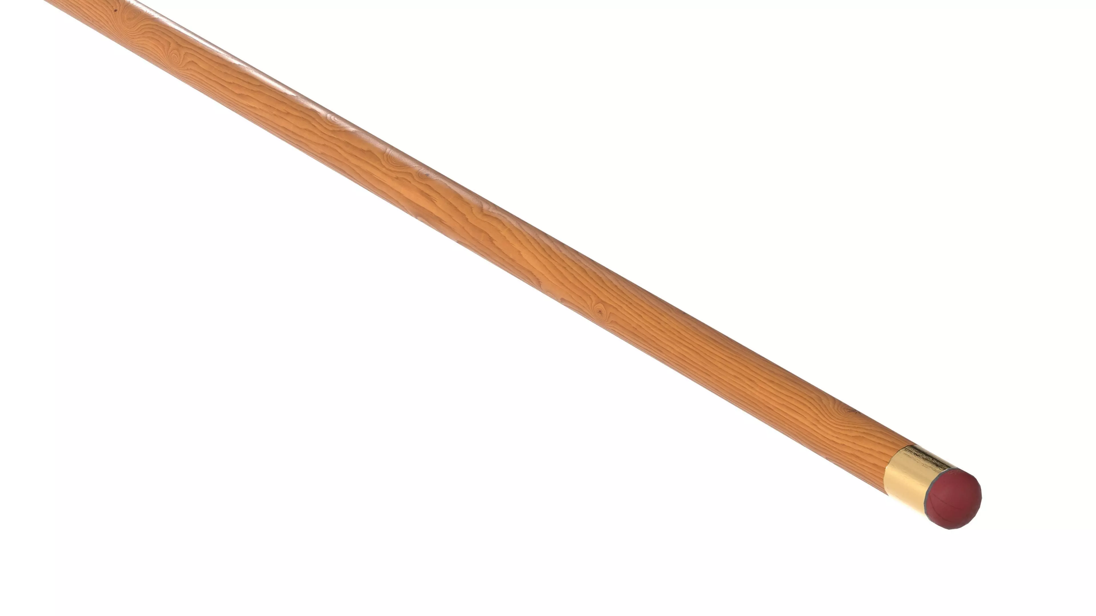 cue stick Low-poly 3D model_2