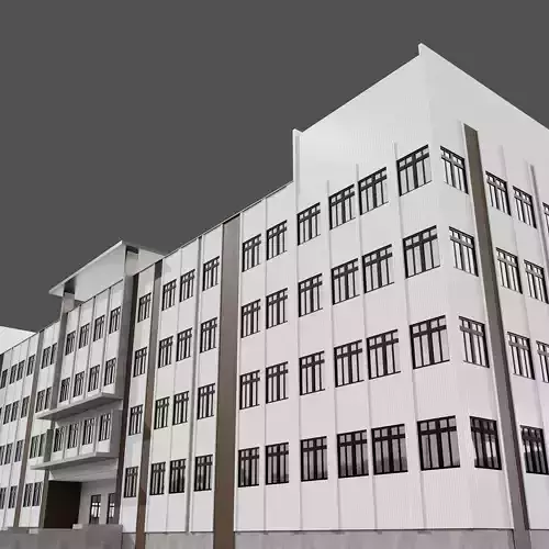 SCHOOL BUILDING NO136 A 3D model 7