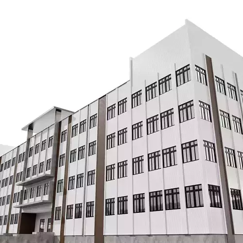 SCHOOL BUILDING NO136 A 3D model 3