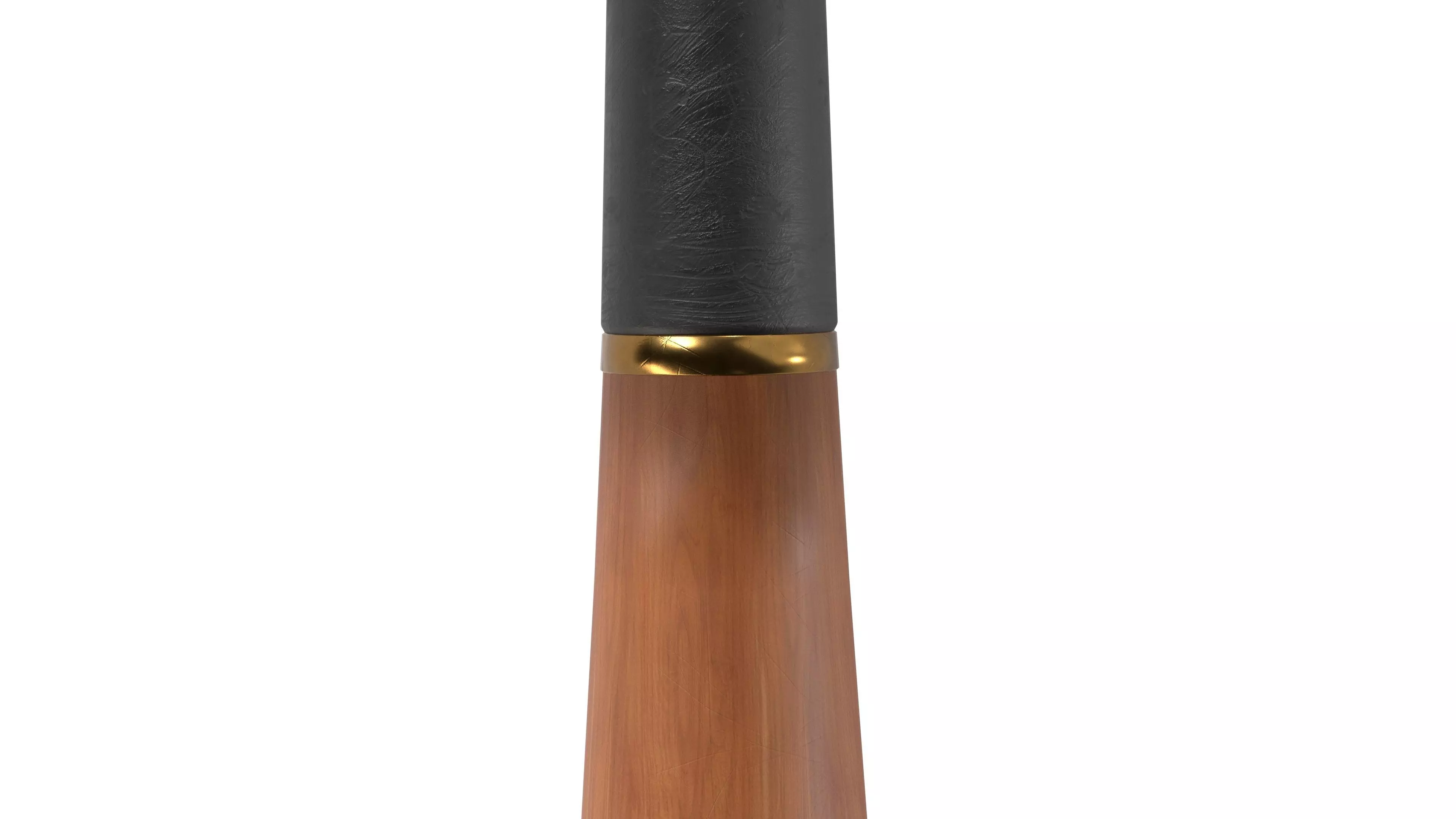 baseball bat Wooden Low-poly 3D model_5