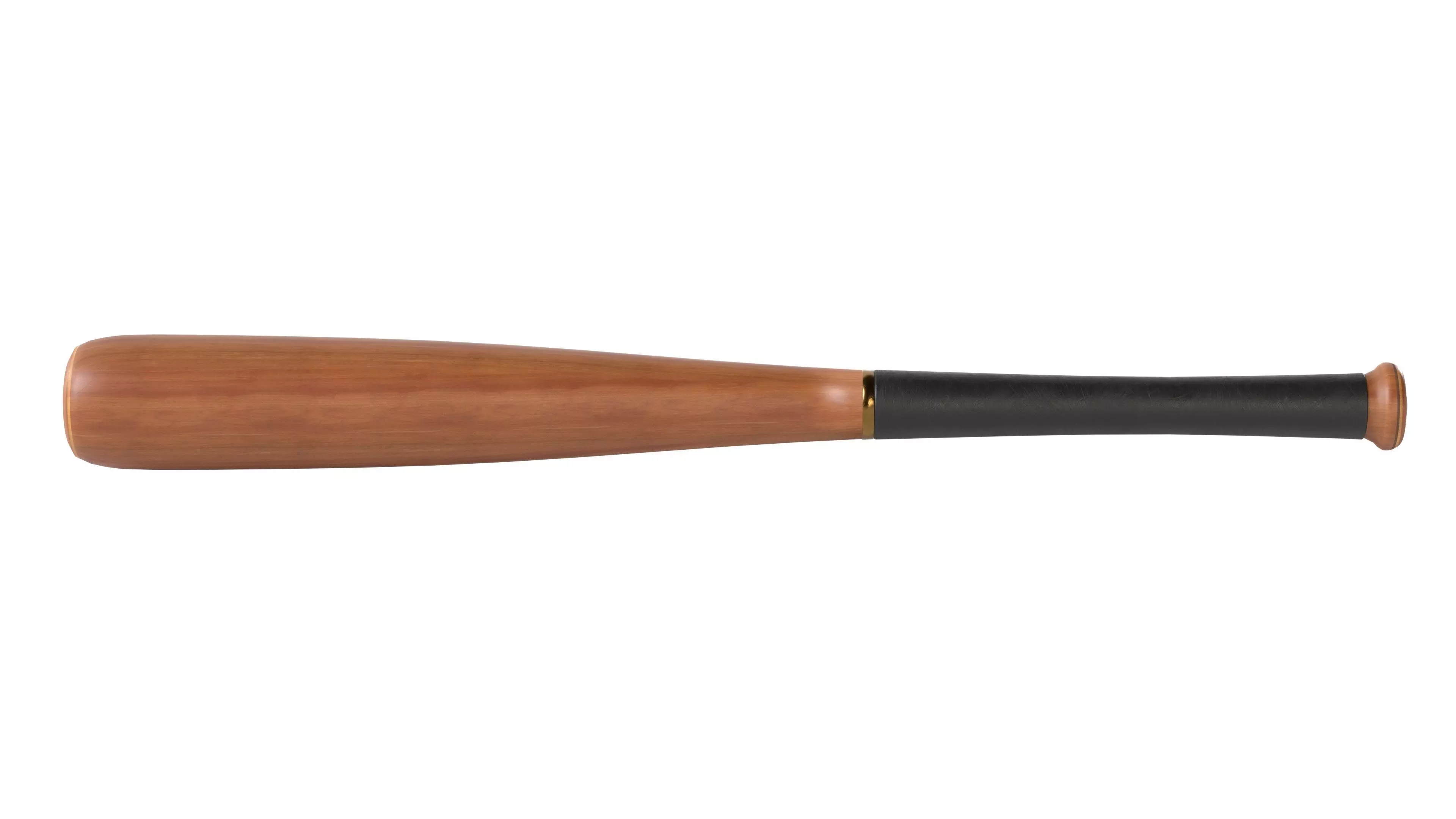 baseball bat Wooden Low-poly 3D model_6