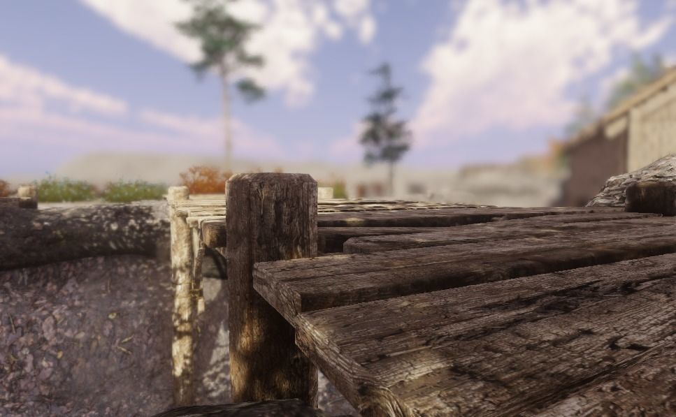 Wooden Bridge Low-poly 3D model_1