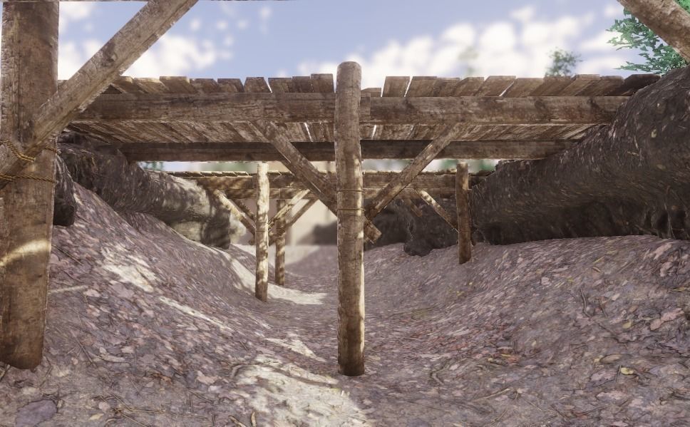 Wooden Bridge Low-poly 3D model_0