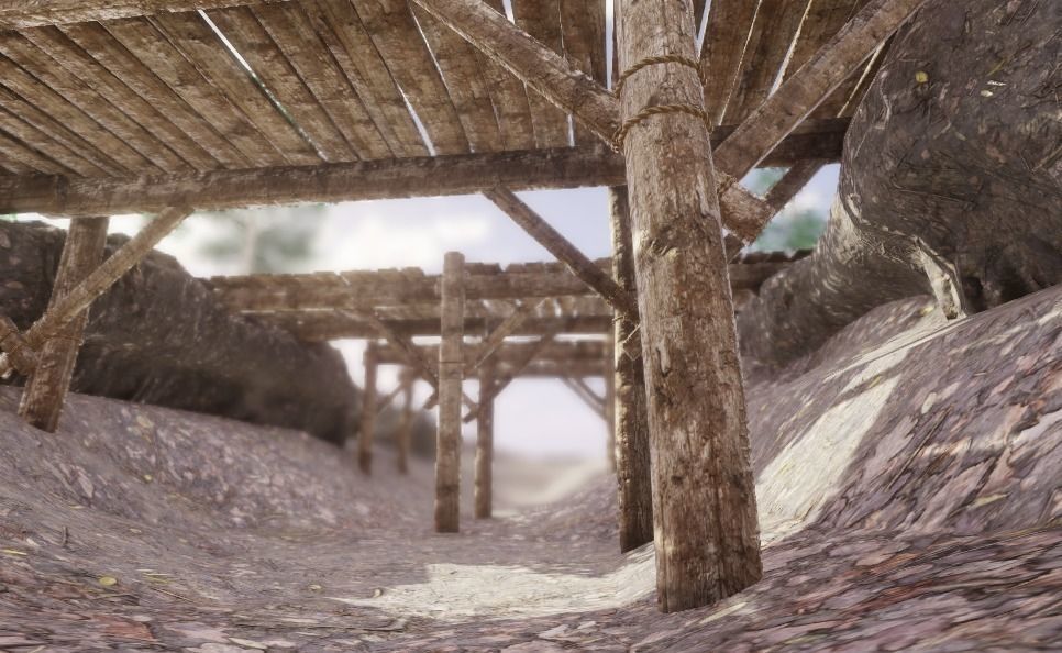 Wooden Bridge Low-poly 3D model_7