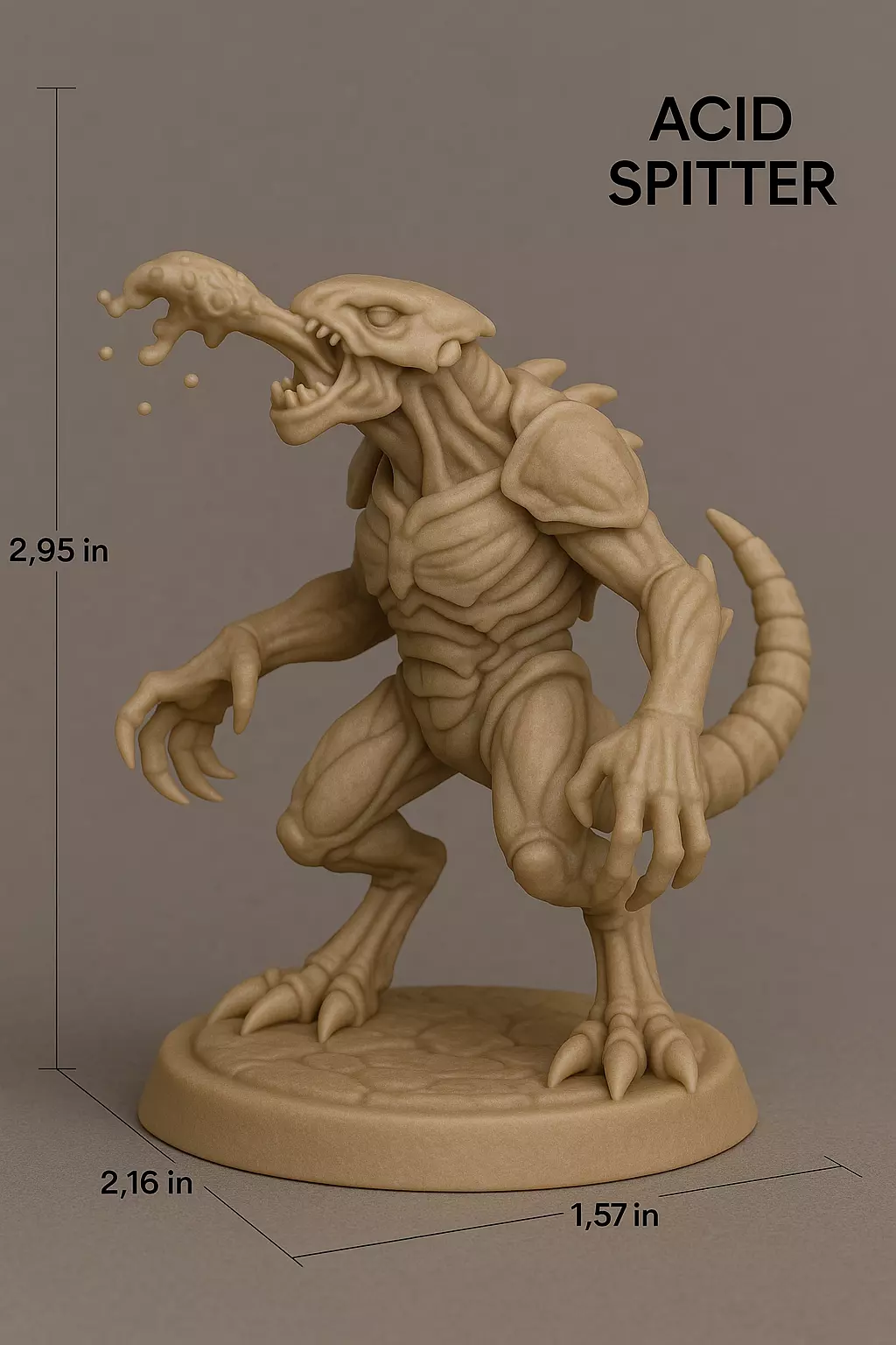 Acidic Leaper Alien Bio-Weapon Creature 3D print model