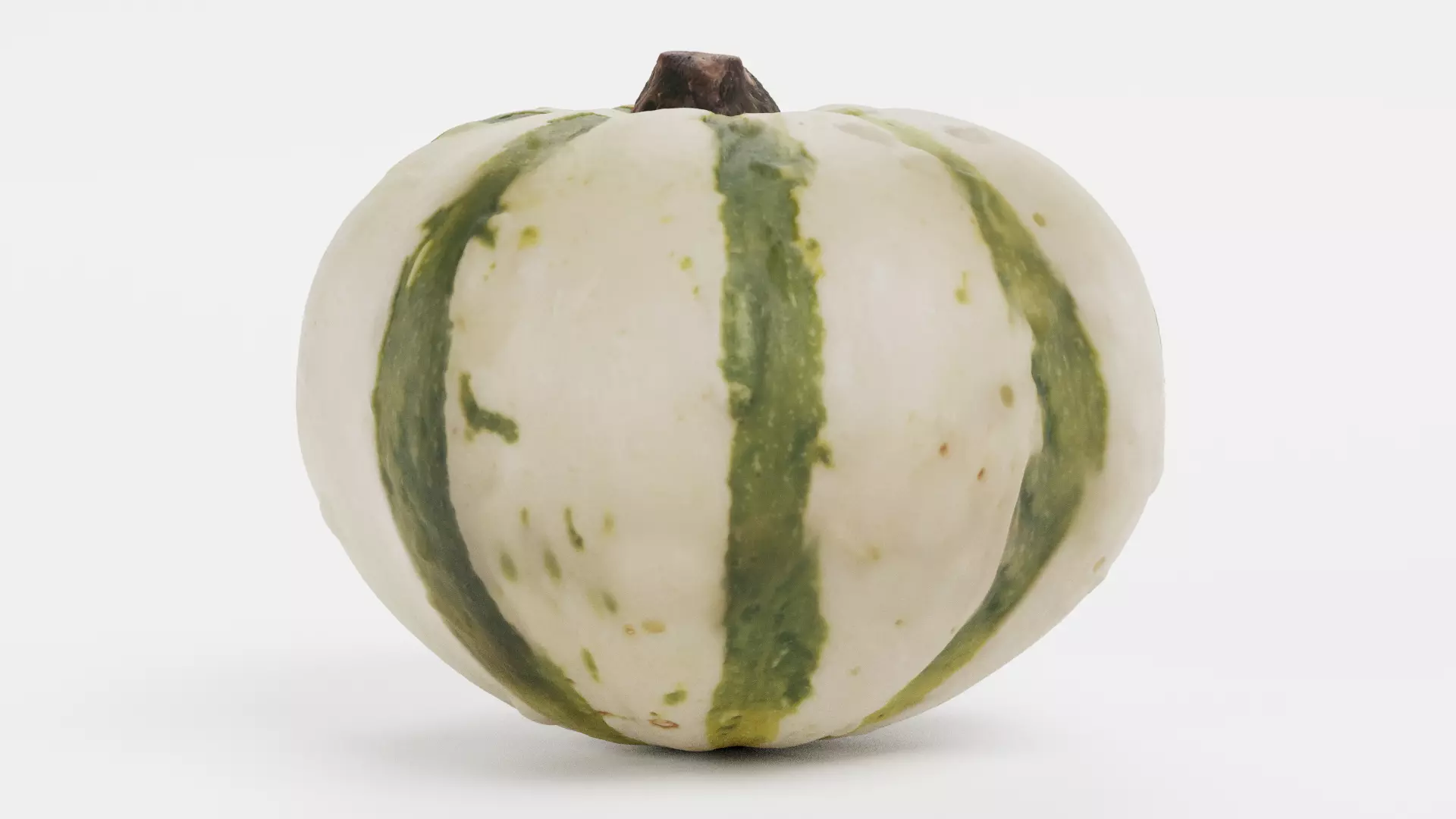 Pumpkin V3 - Realistic Sweet Dumpling Ribbed Squash 3D model