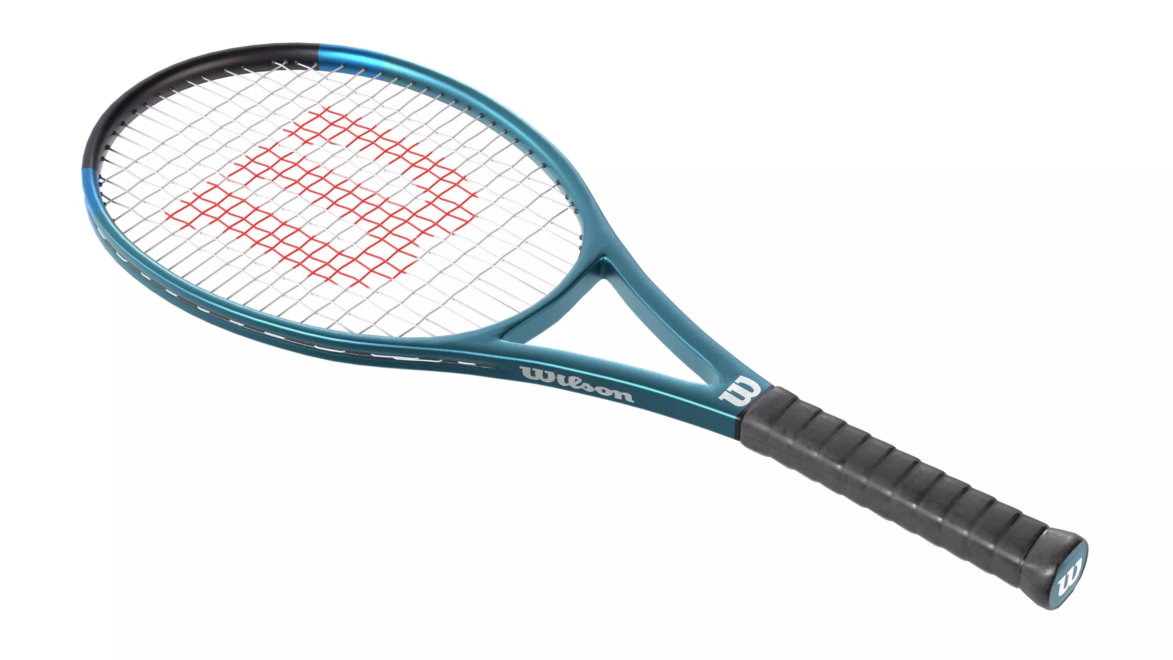 Tennis racket Low-poly 3D model_0