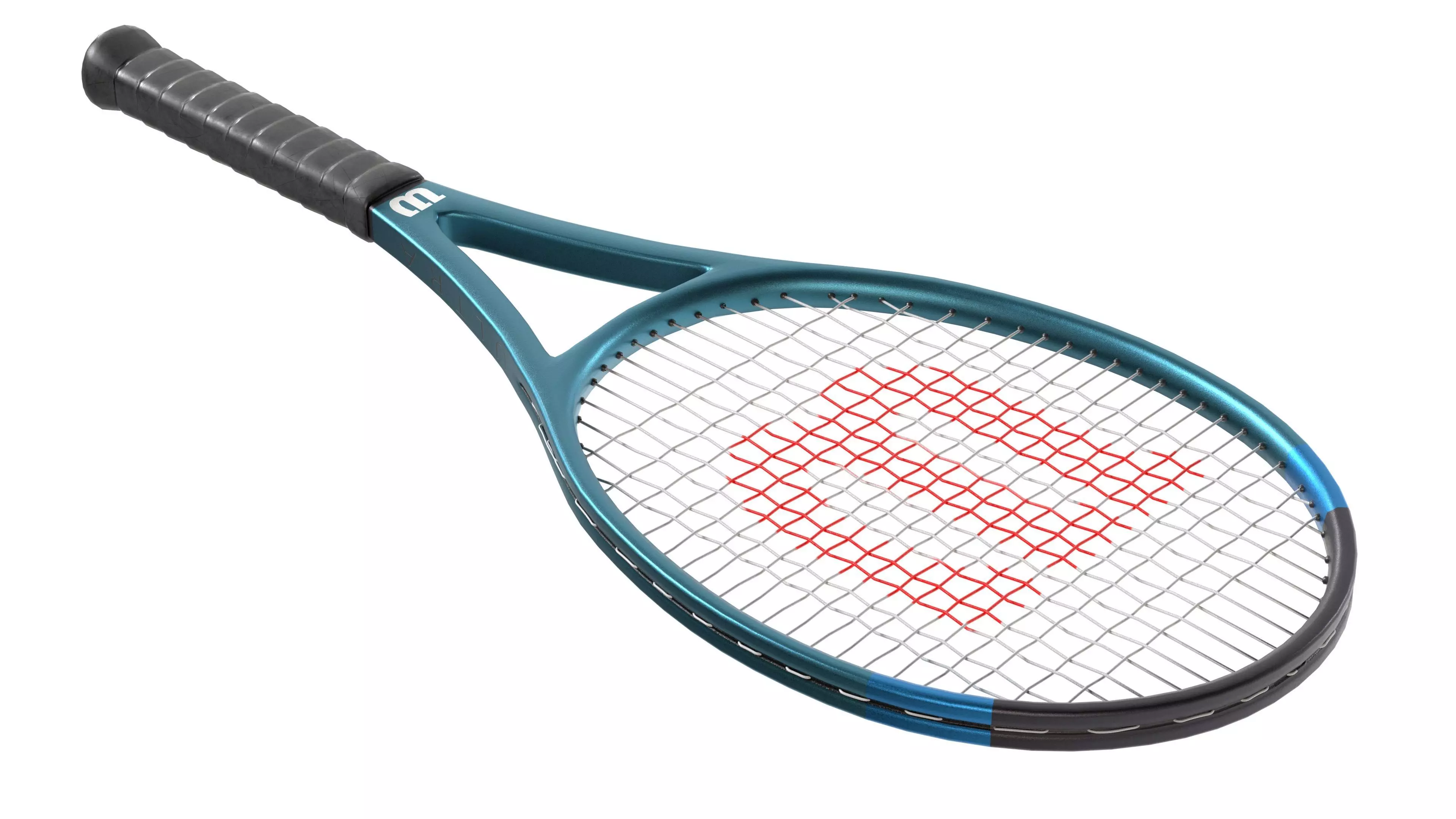 Tennis racket Low-poly 3D model_2