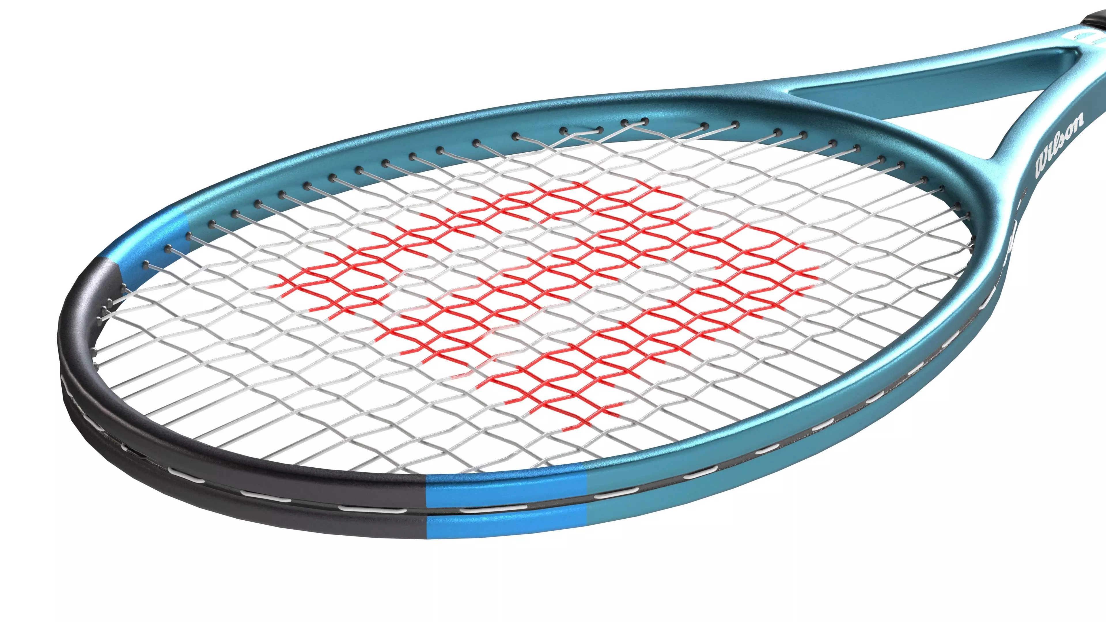 Tennis racket Low-poly 3D model_7