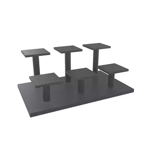 Staircase Model Display Rack v1 001 Low-poly 3D model