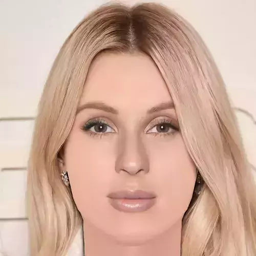 Ellie Goulding Head - No Hair - Low poly head for game