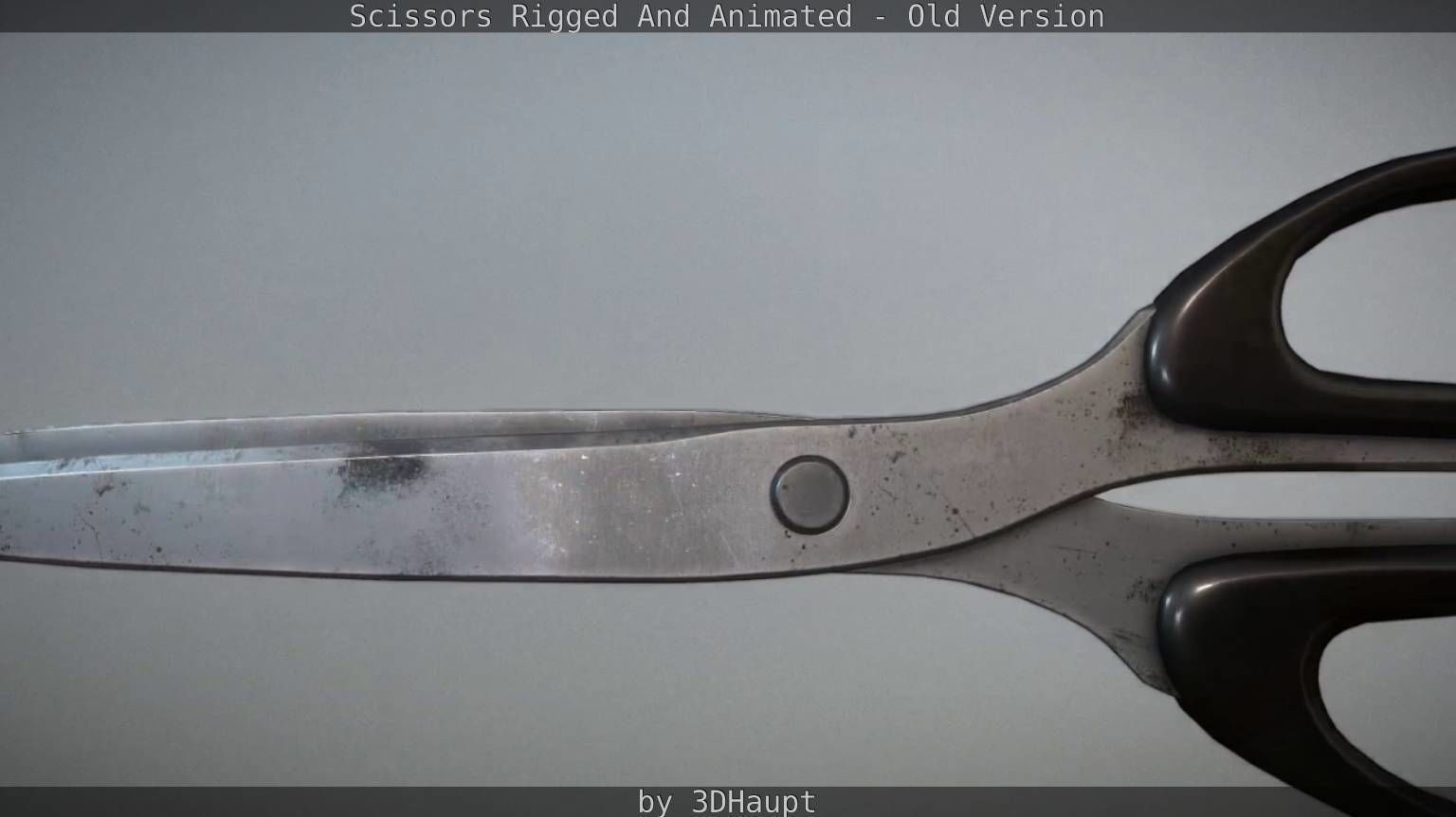 Scissors Rigged And Animated Old Version Low-poly 3D model_19