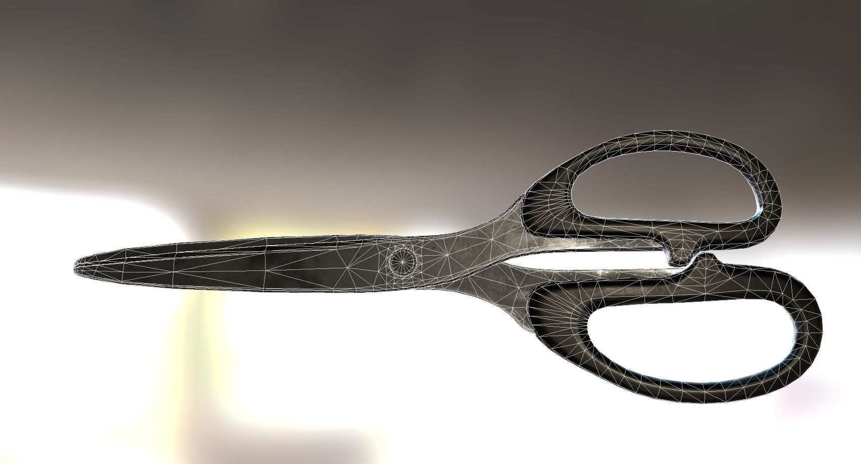 Scissors Rigged And Animated Old Version Low-poly 3D model_4