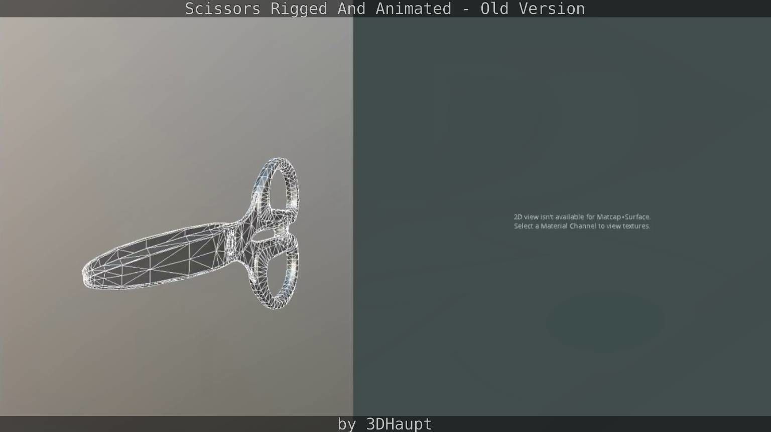 Scissors Rigged And Animated Old Version Low-poly 3D model_62