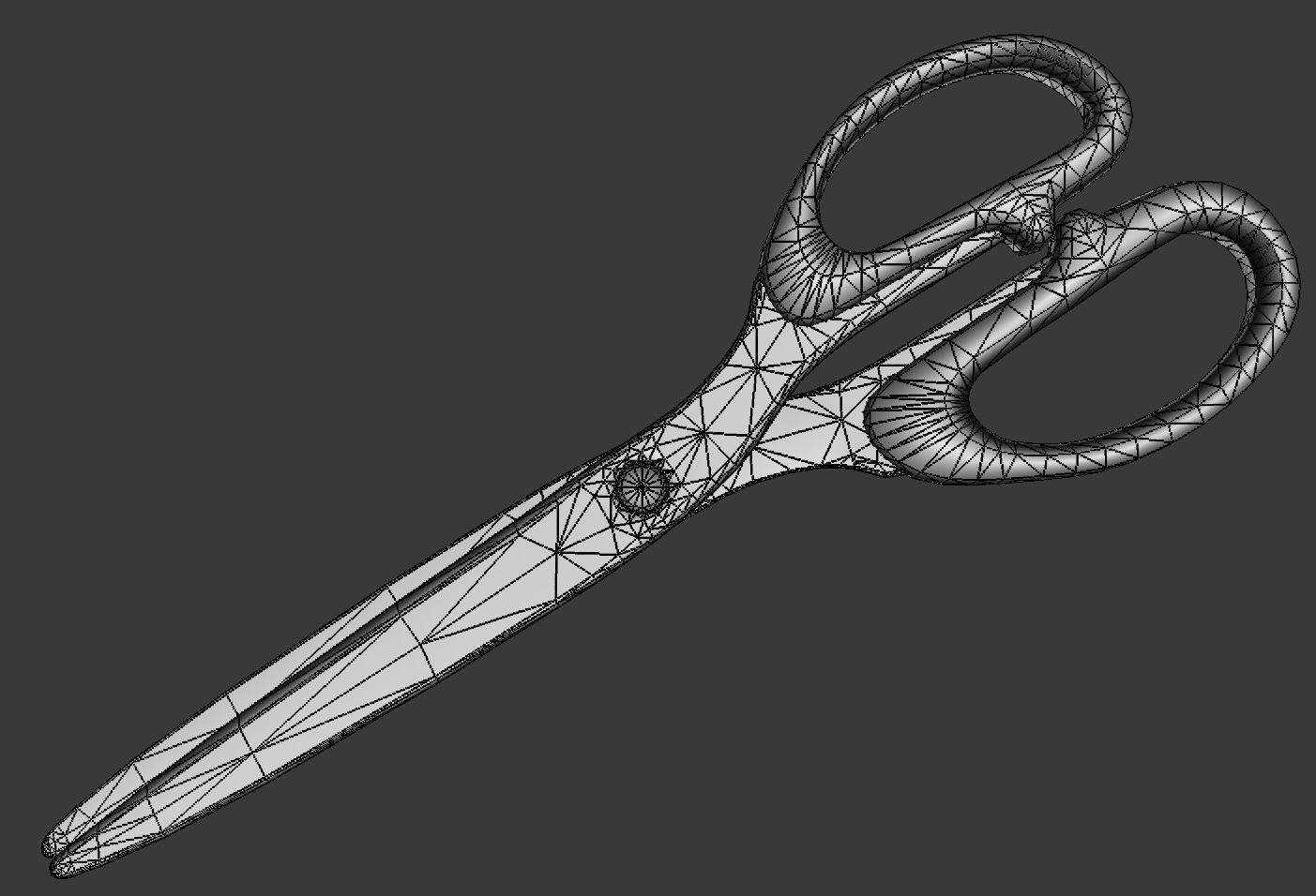 Scissors Rigged And Animated Old Version Low-poly 3D model_13