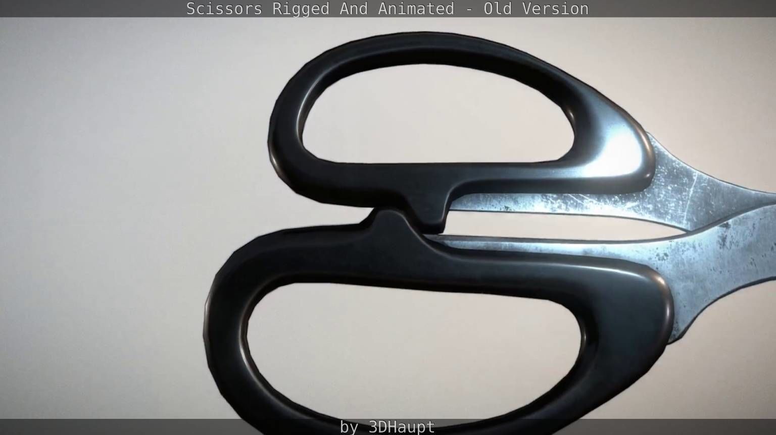 Scissors Rigged And Animated Old Version Low-poly 3D model_26