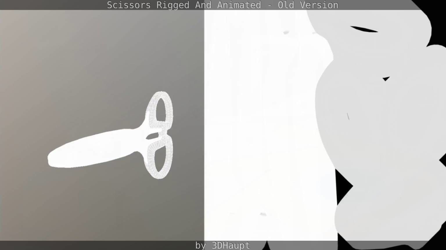Scissors Rigged And Animated Old Version Low-poly 3D model_50