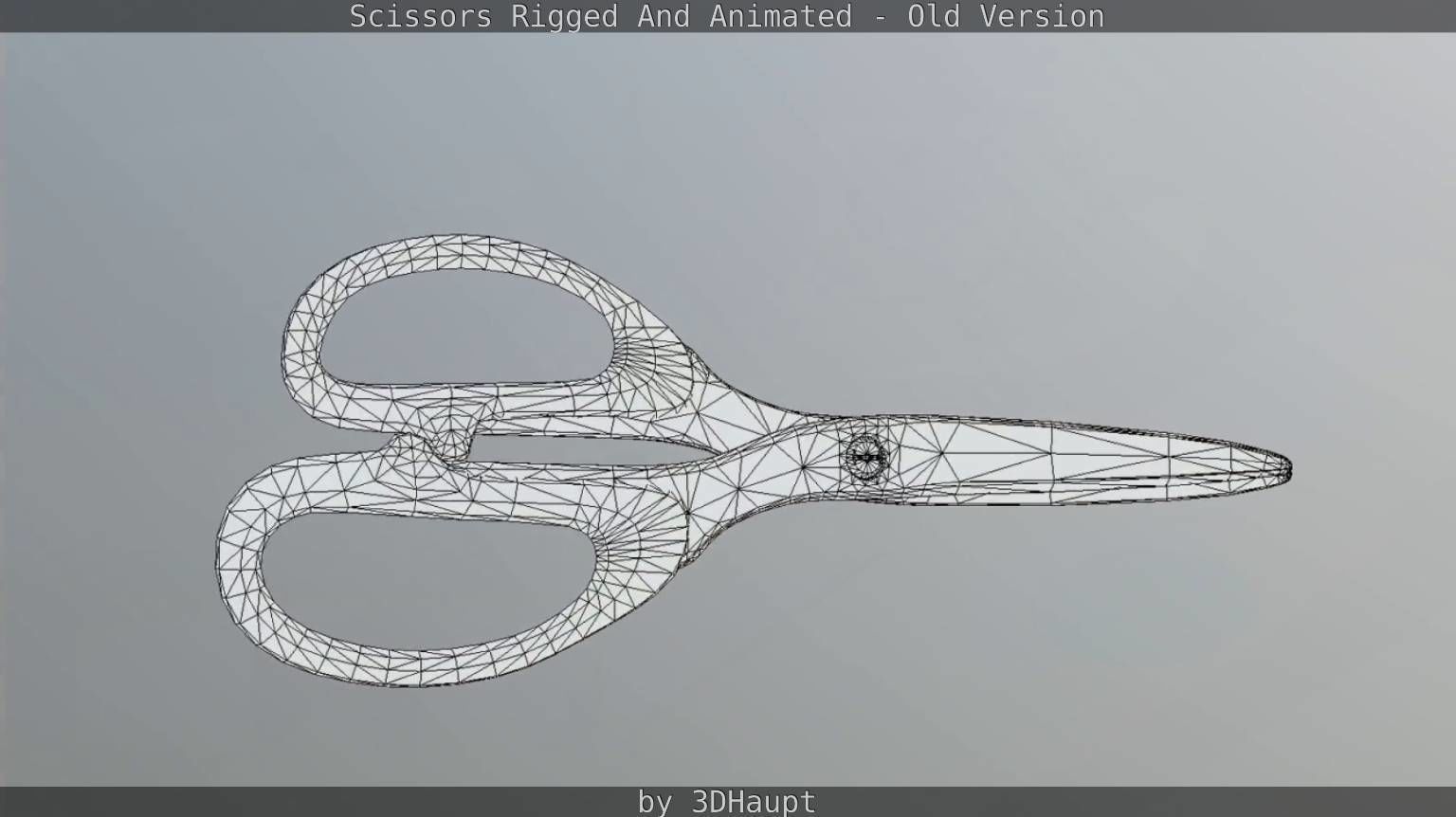 Scissors Rigged And Animated Old Version Low-poly 3D model_65