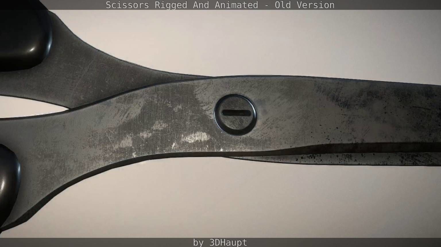 Scissors Rigged And Animated Old Version Low-poly 3D model_34