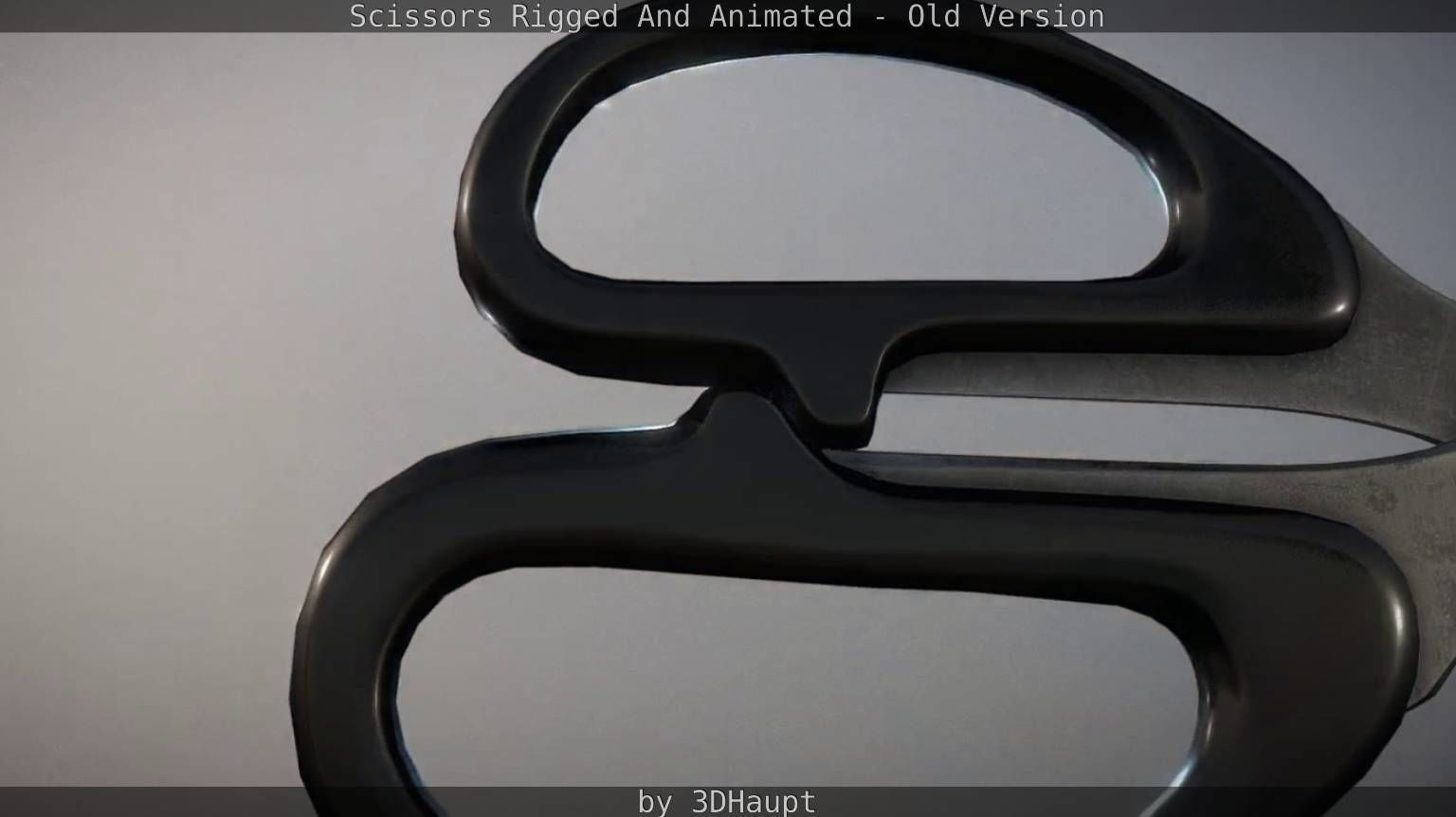 Scissors Rigged And Animated Old Version Low-poly 3D model_25