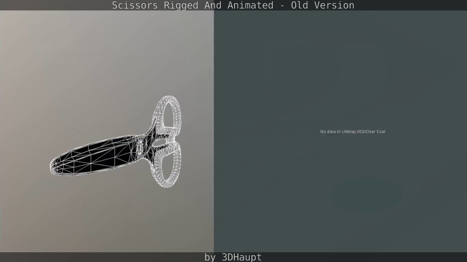 Scissors Rigged And Animated Old Version Low-poly 3D model_61