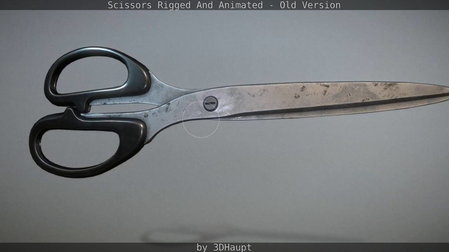 Scissors Rigged And Animated Old Version Low-poly 3D model_32