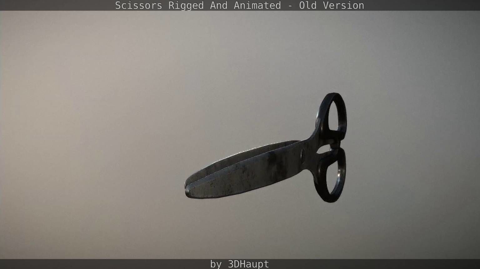 Scissors Rigged And Animated Old Version Low-poly 3D model_72