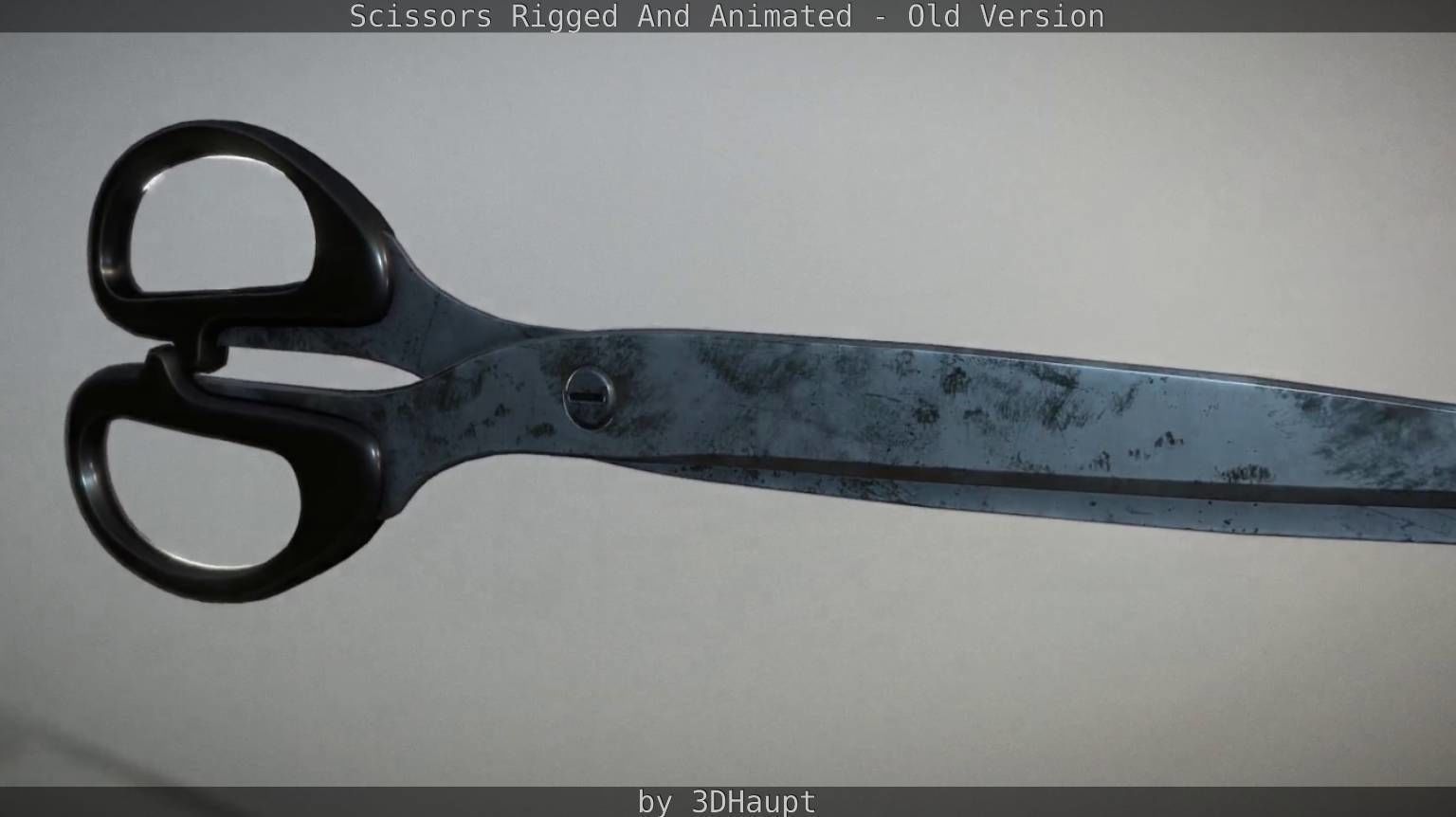 Scissors Rigged And Animated Old Version Low-poly 3D model_40