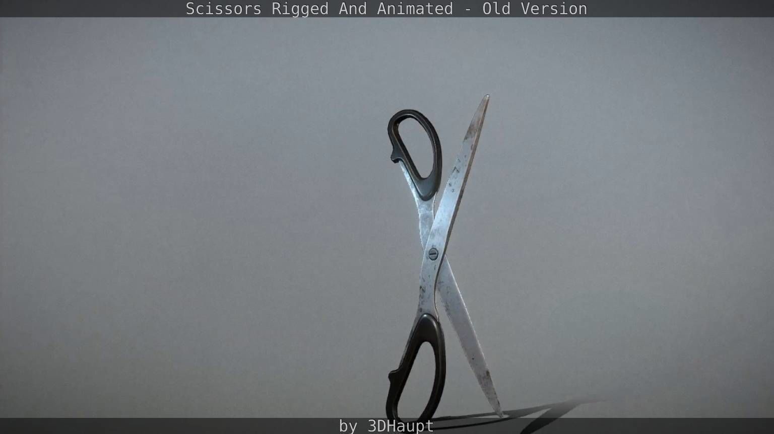 Scissors Rigged And Animated Old Version Low-poly 3D model_82
