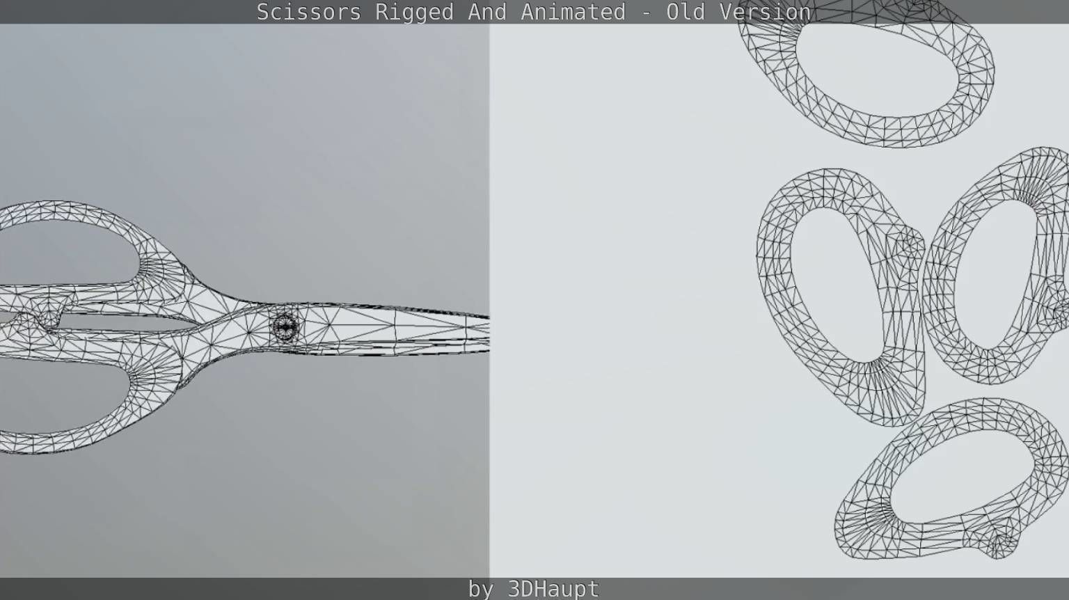 Scissors Rigged And Animated Old Version Low-poly 3D model_71