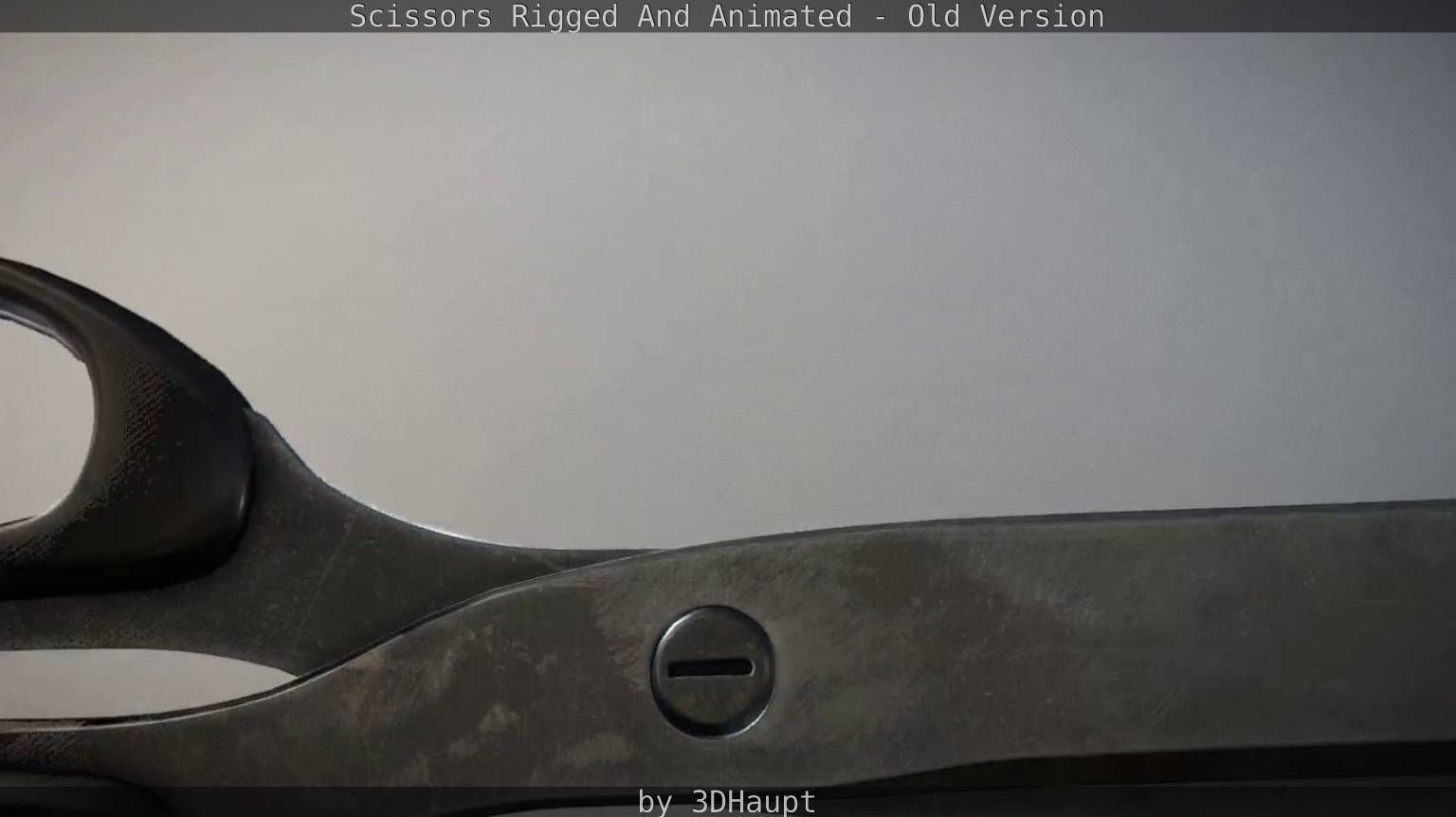 Scissors Rigged And Animated Old Version Low-poly 3D model_24