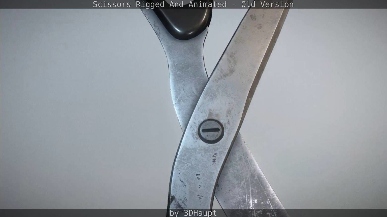 Scissors Rigged And Animated Old Version Low-poly 3D model_99