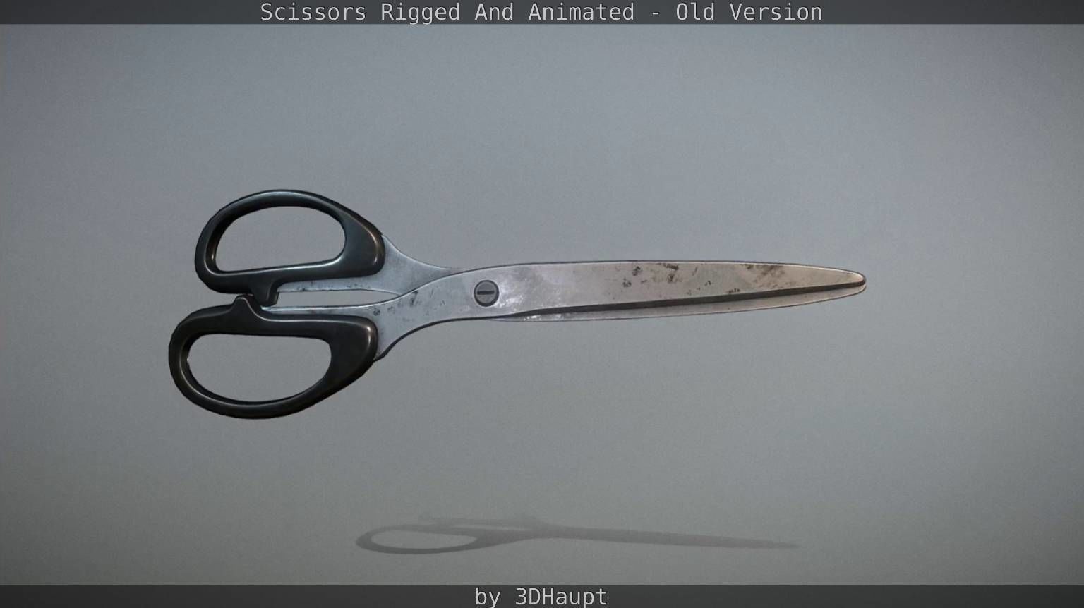 Scissors Rigged And Animated Old Version Low-poly 3D model_39