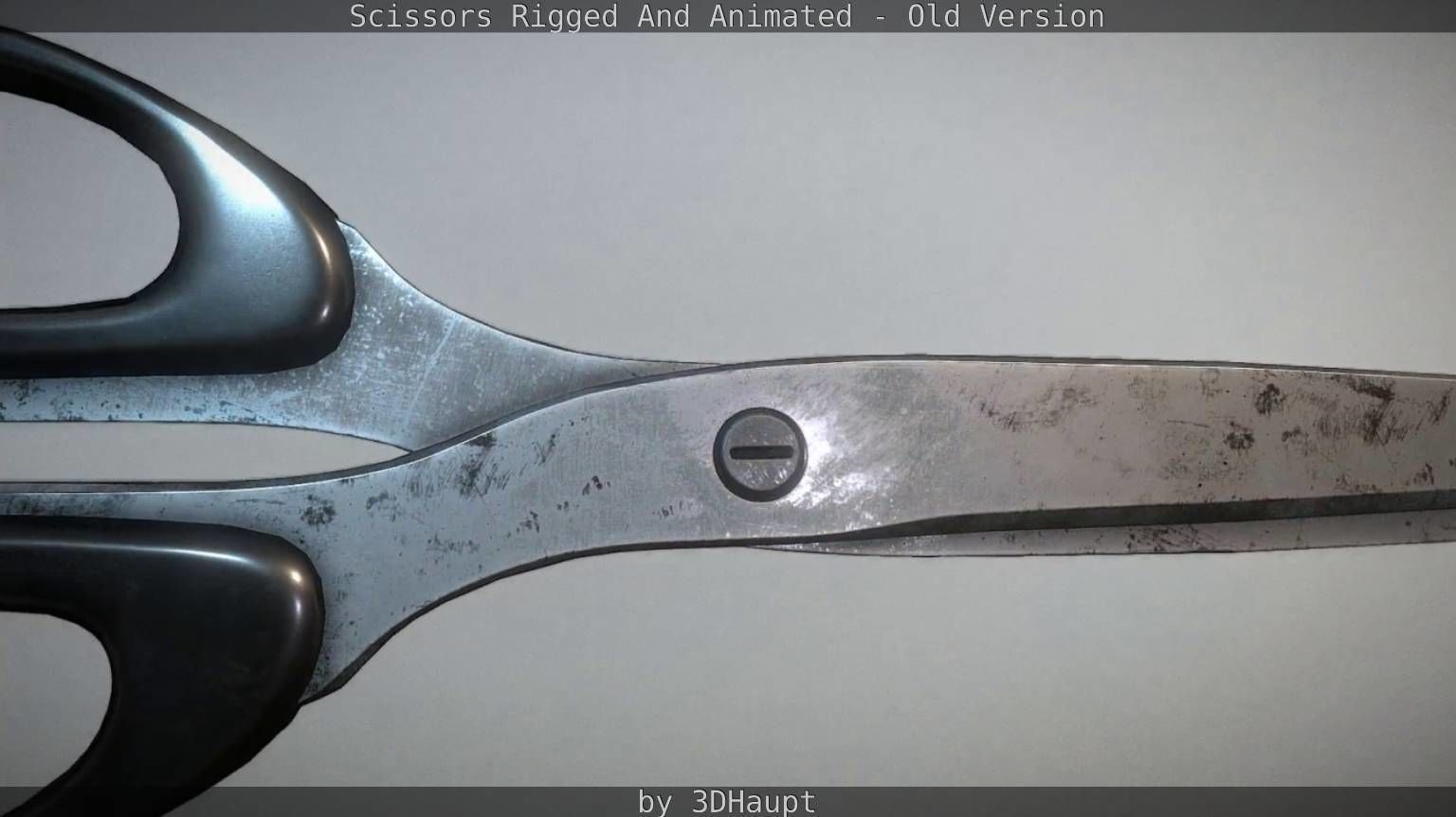 Scissors Rigged And Animated Old Version Low-poly 3D model_102