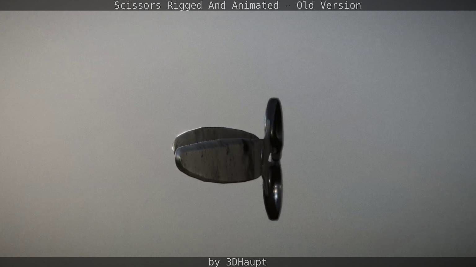 Scissors Rigged And Animated Old Version Low-poly 3D model_18