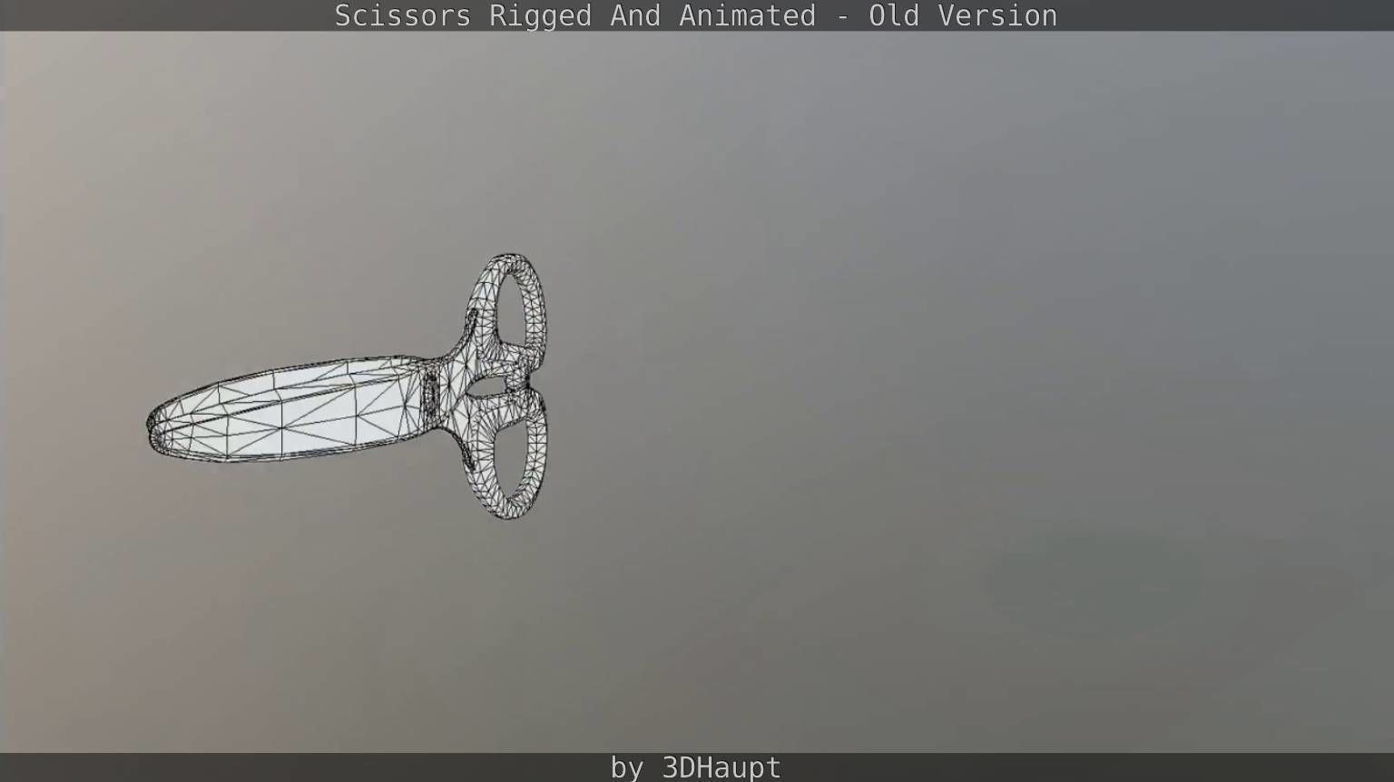 Scissors Rigged And Animated Old Version Low-poly 3D model_30