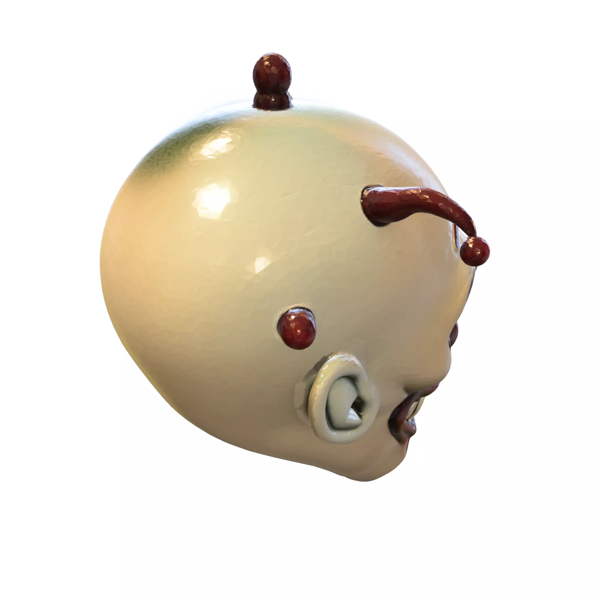 Evil Clown Mask 3D model_3