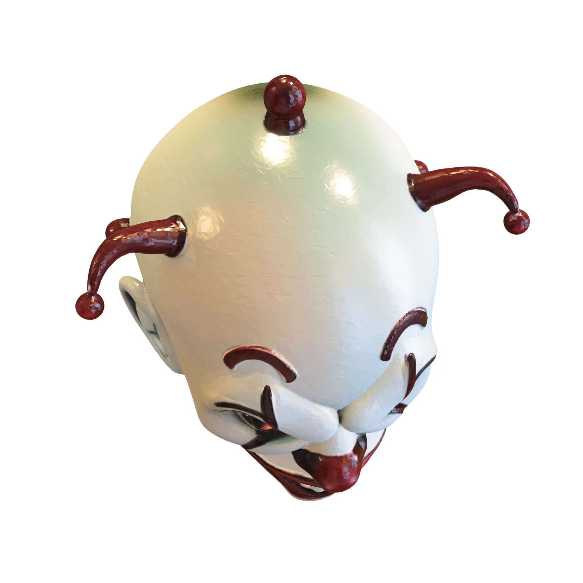 Evil Clown Mask 3D model_4