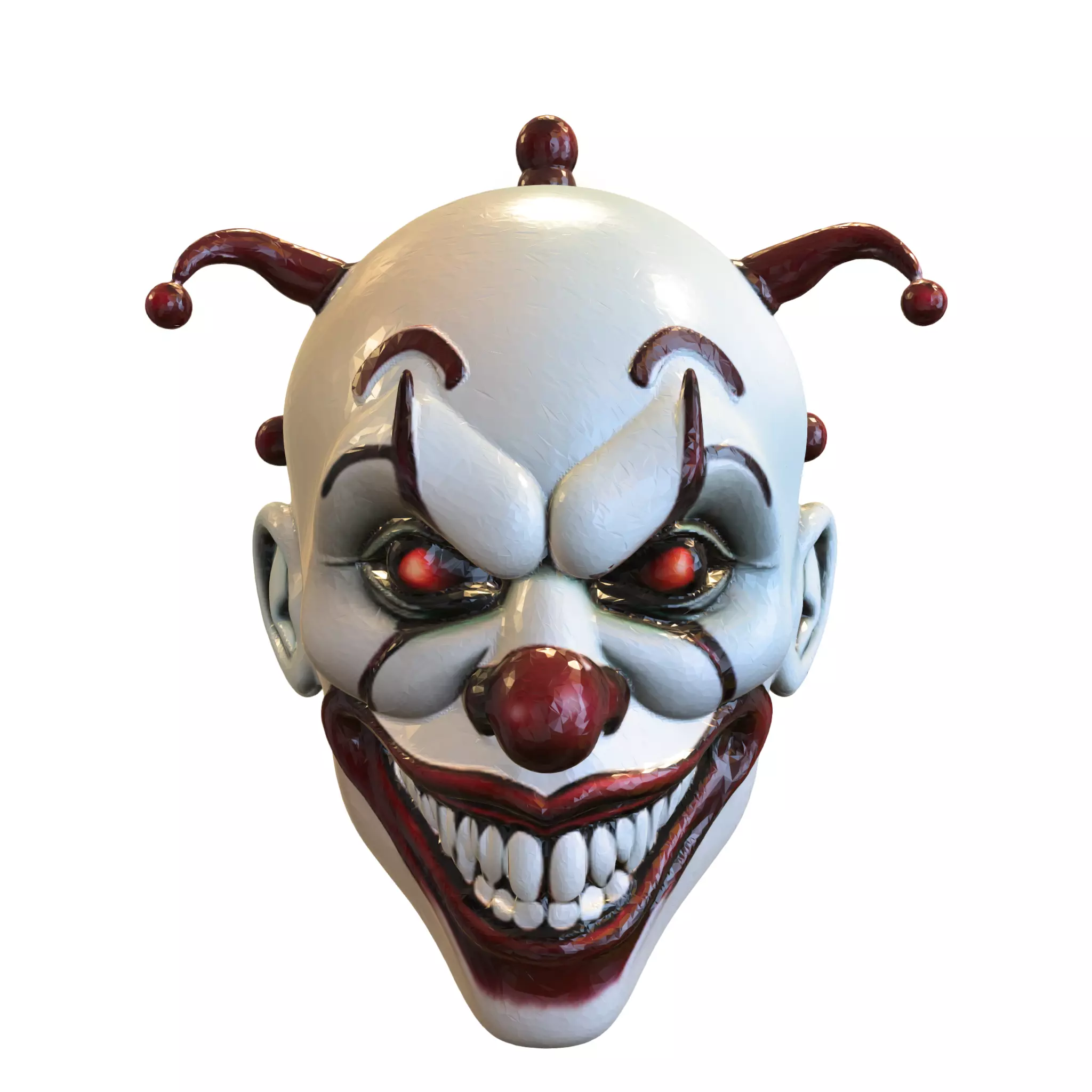 Evil Clown Mask 3D model_0