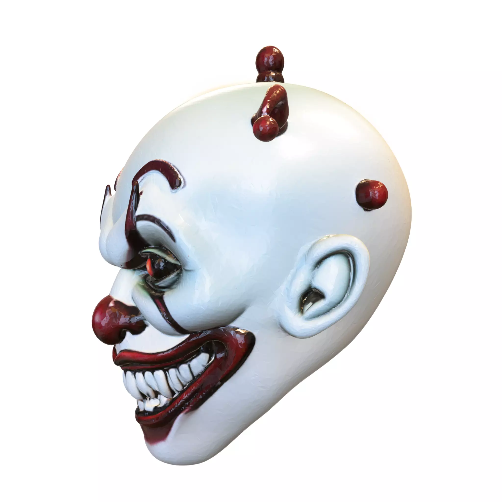 Evil Clown Mask 3D model_1