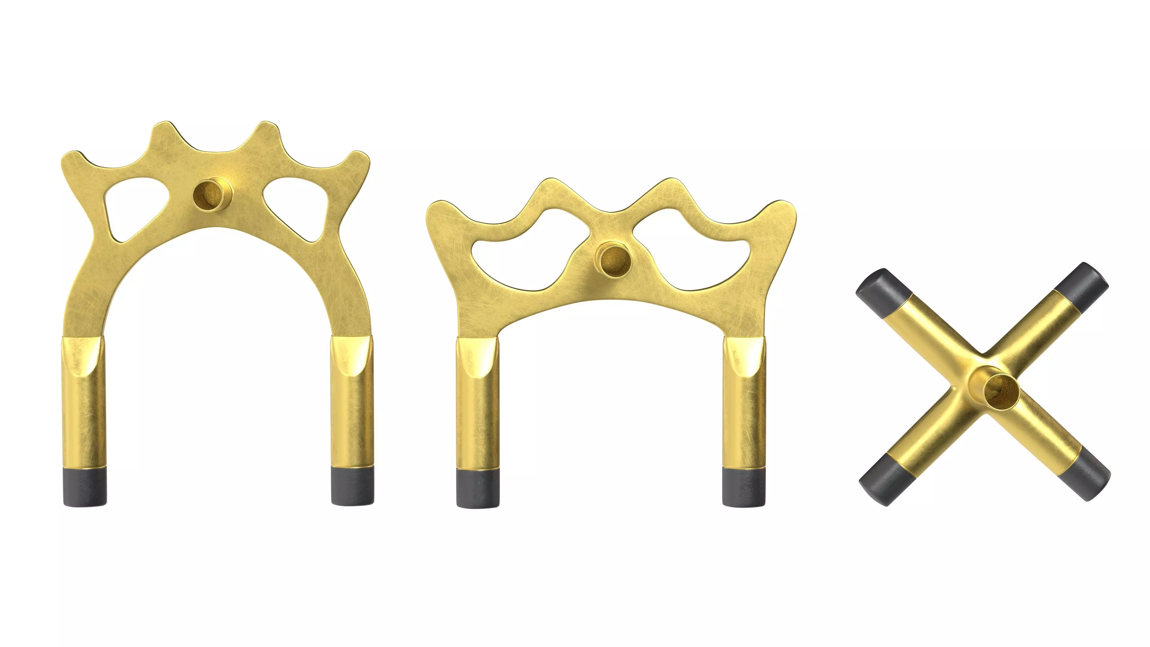 Retractable Billiards Cue Stick Bridge Low-poly 3D model_9