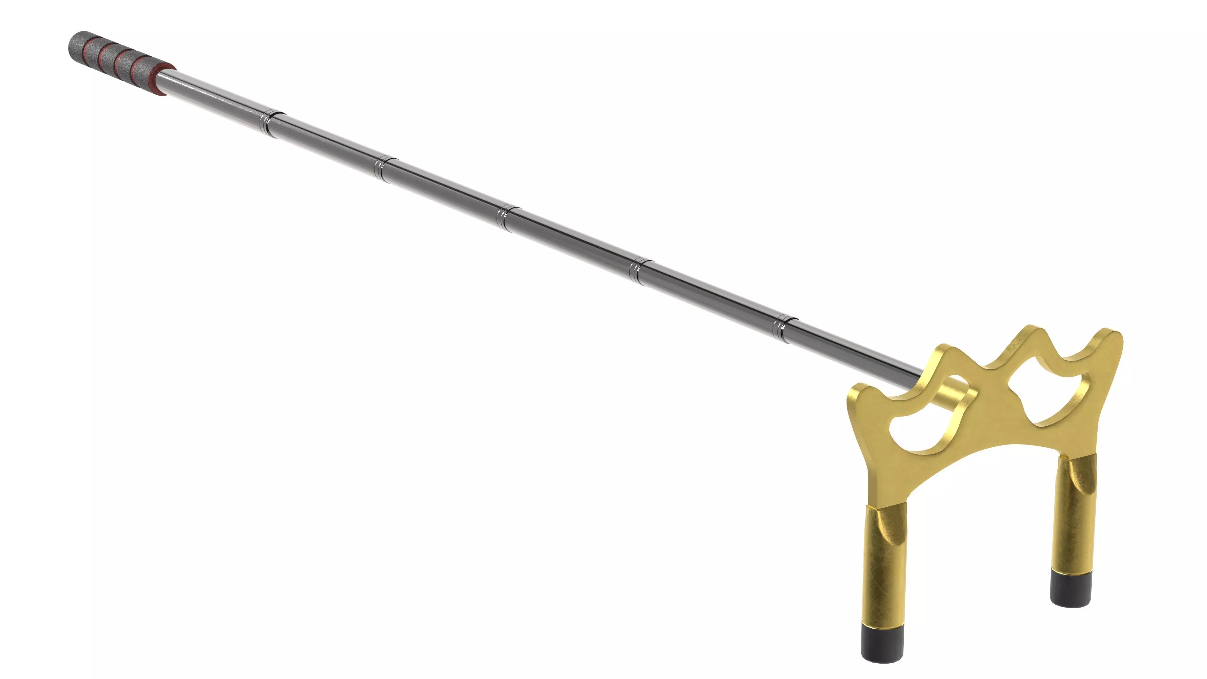 Retractable Billiards Cue Stick Bridge Low-poly 3D model_3