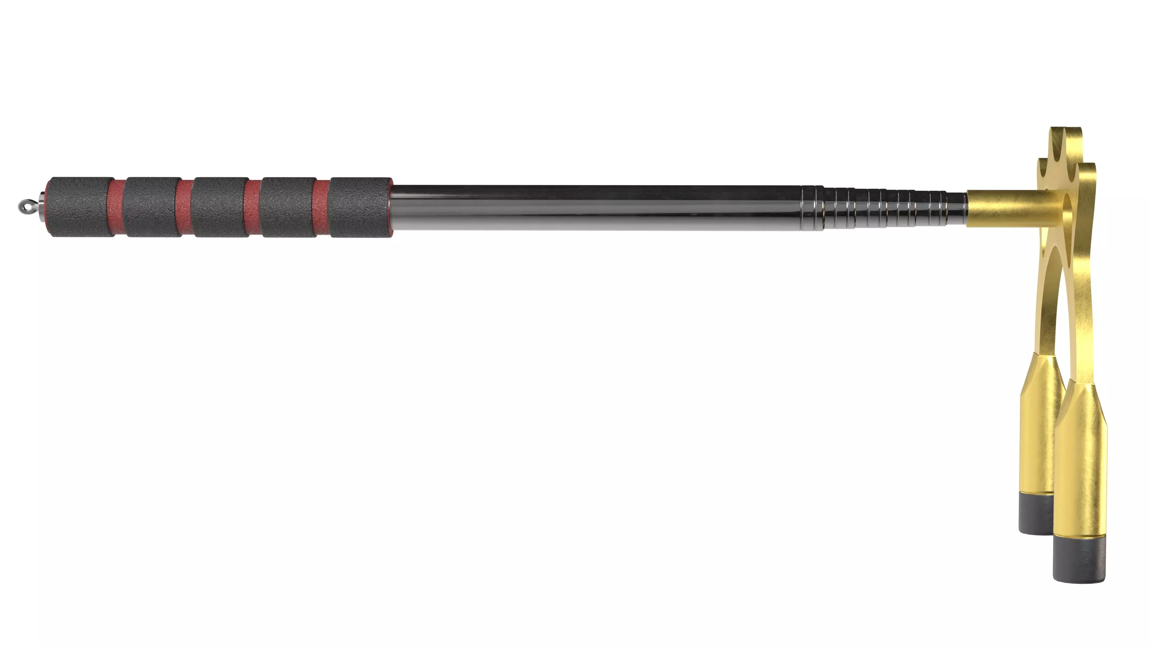 Retractable Billiards Cue Stick Bridge Low-poly 3D model_6