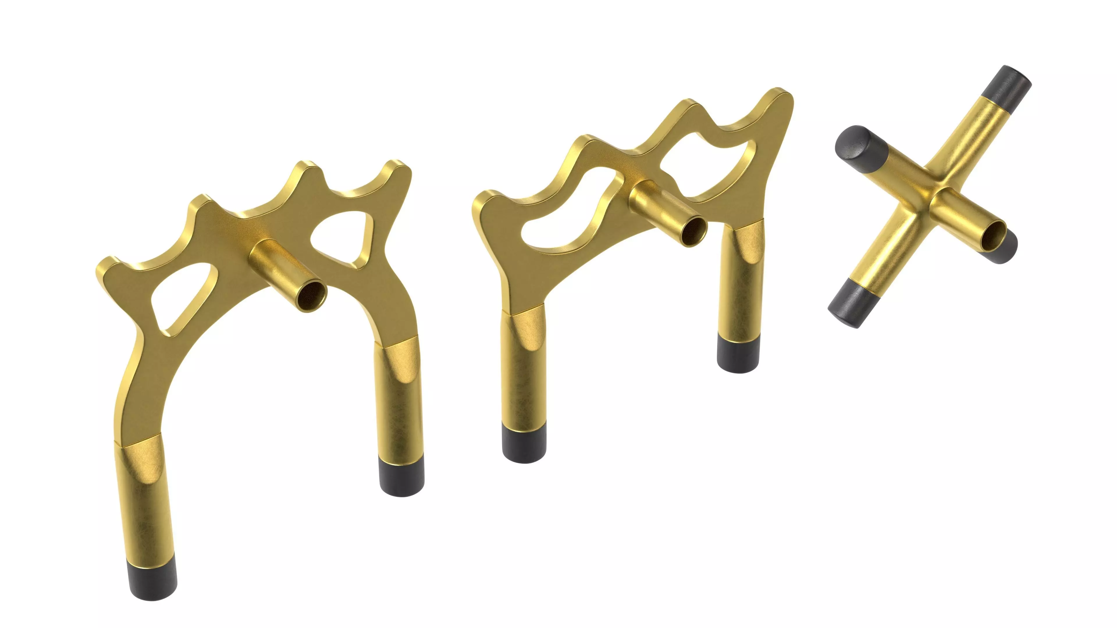 Retractable Billiards Cue Stick Bridge Low-poly 3D model_10