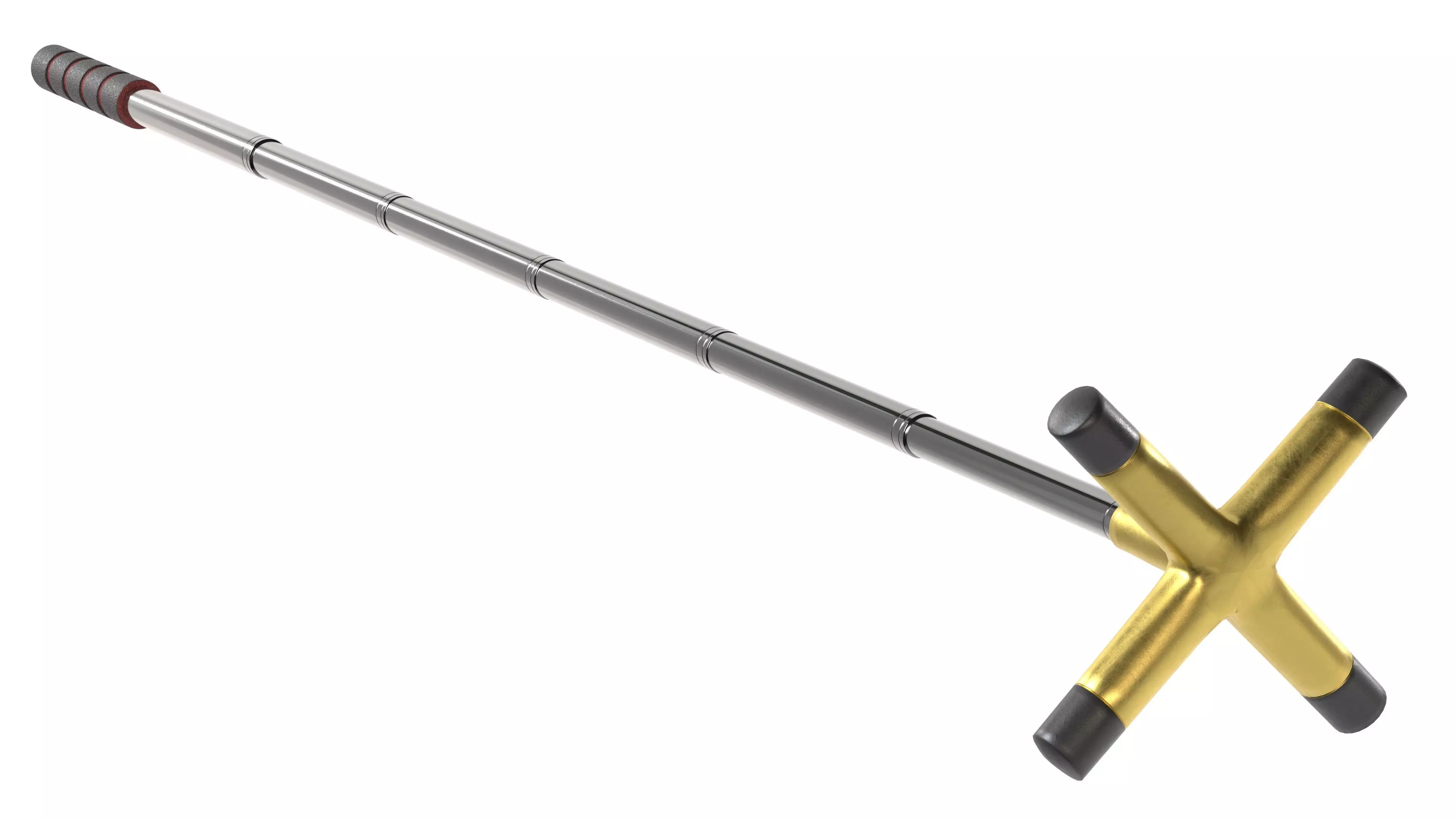 Retractable Billiards Cue Stick Bridge Low-poly 3D model_2