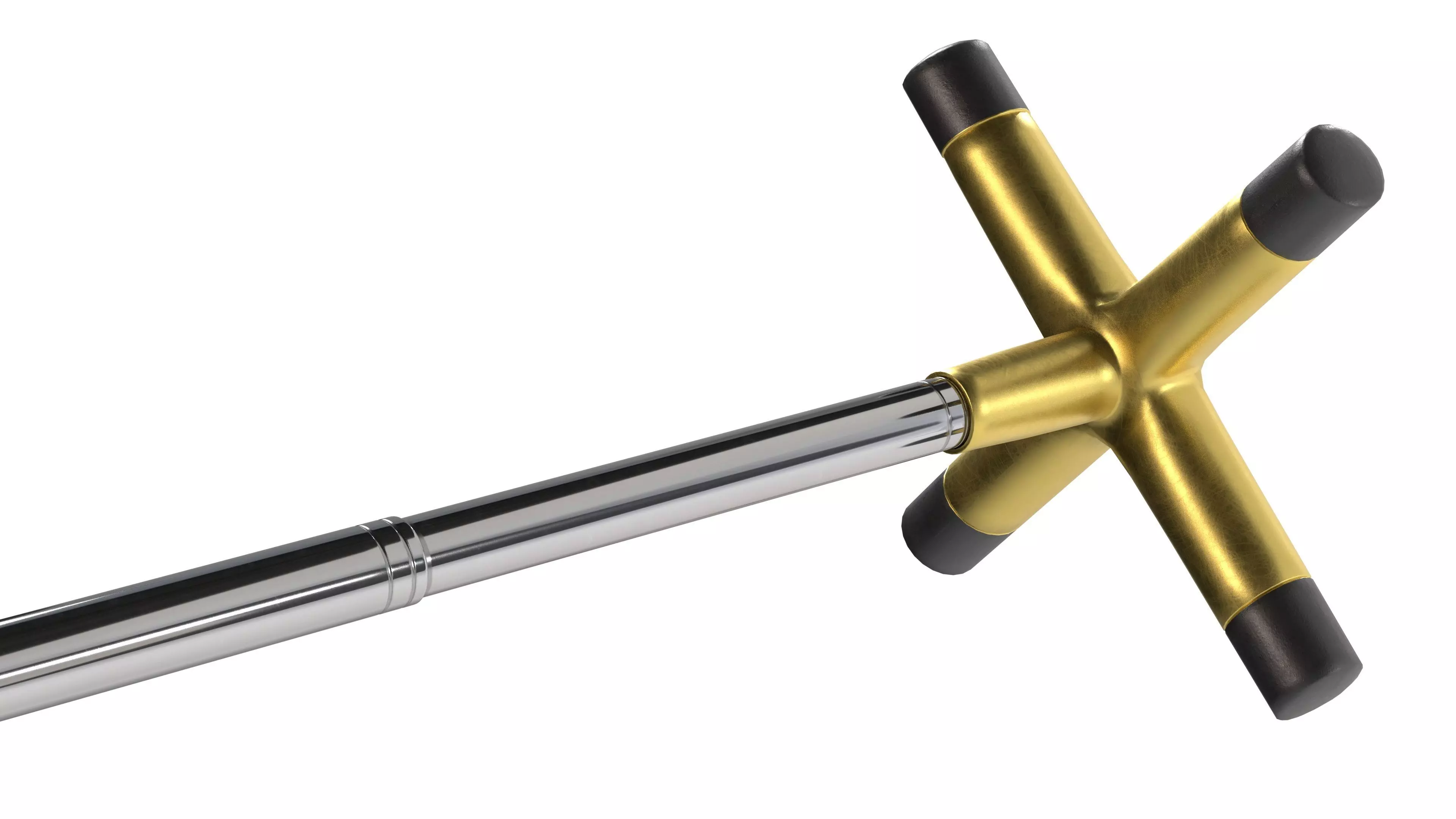 Retractable Billiards Cue Stick Bridge Low-poly 3D model_1