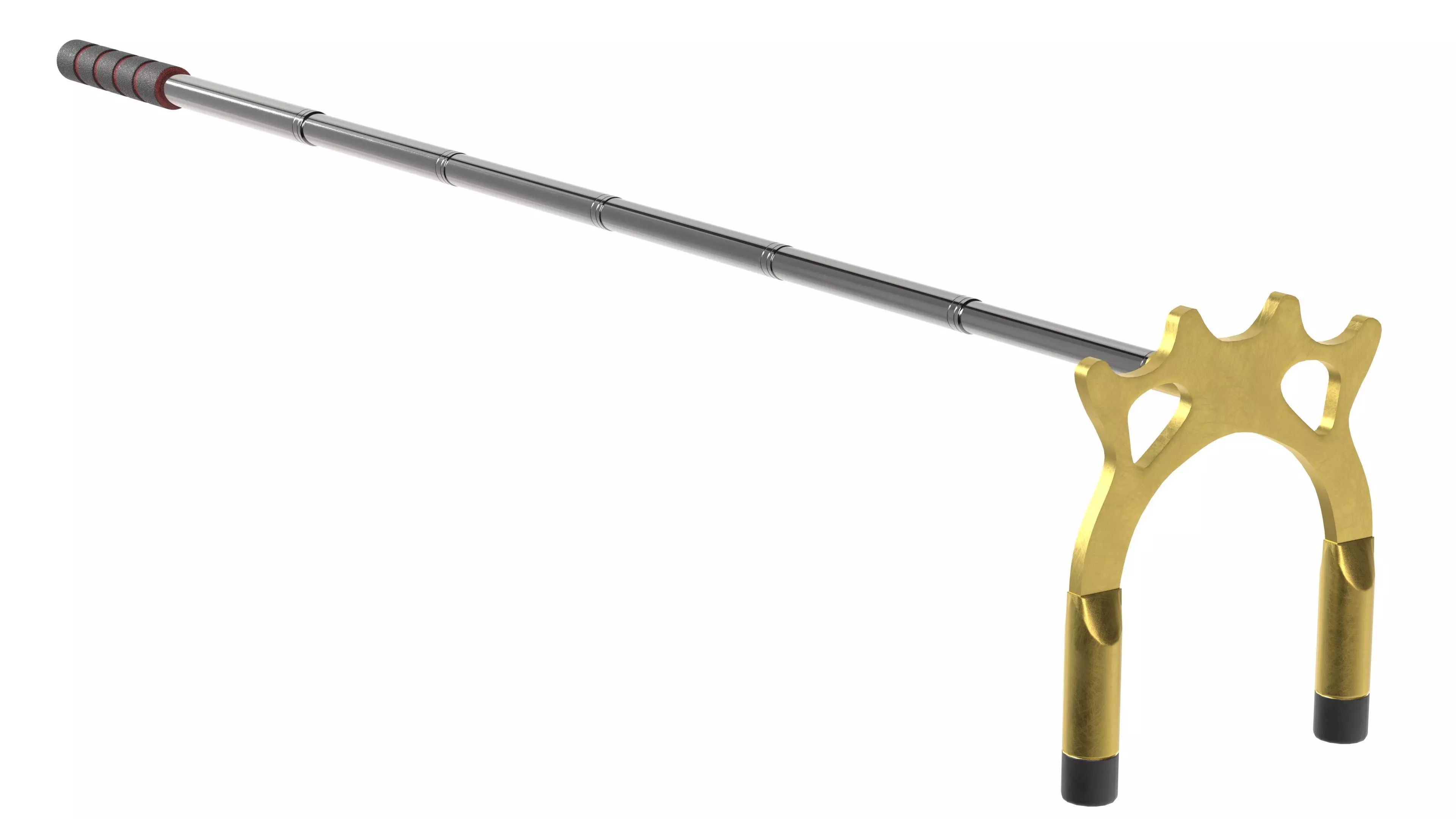 Retractable Billiards Cue Stick Bridge Low-poly 3D model_4