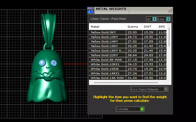 Cute Ghost Pendant 3D Printable Model 3D print model_7